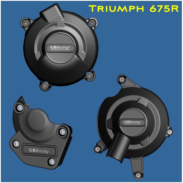 GB Racing Secondary Engine Cover Set for Triumph Daytona 675R '11-12 & Street Triple 675R '11-15 GB Racing Secondary Engine Cover Set for Triumph Daytona 675R '11-12 & Street Triple 675R '11-15